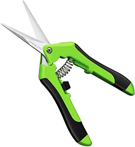 310TudpcF6L.jpg SZHLUX 1-Pack Pruning Shears, 6.5'' Gardening Hand Pruner, Professional Pruning Scissors with Straight Stainless Steel Precision Blades - Image 1