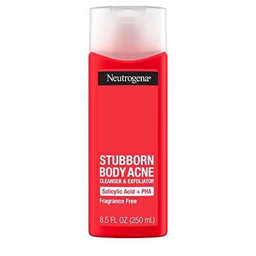 316FzJJalbL.jpg Neutrogena Stubborn Body Acne Cleanser & Exfoliator with Salicylic Acid & PHA for Acne-Prone Skin, Acne Treatment Gently Exfoliates & Helps Prevent Breakouts, Fragrance-Free, 8.5 fl. Oz - Image 1
