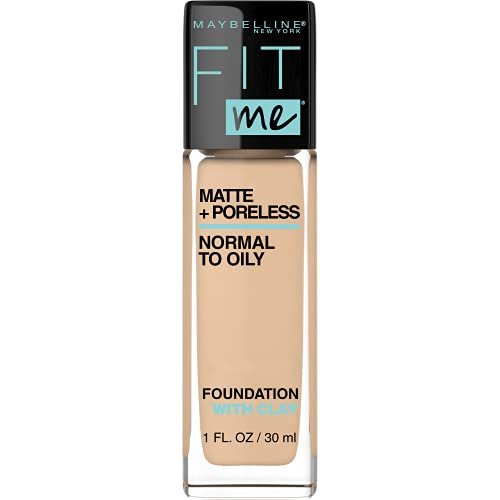 31HKyl-QeaS.jpg Maybelline Fit Me Matte + Poreless Liquid Foundation Makeup, Natural Beige, 1 fl; oz; Oil-Free Foundation - Image 1