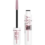 Maybelline New York Lash Sensational Sky High Serum Infused Lash Primer for Mascara, Lengthening, Thickening, Tinted and Washable Formula, Soft Black 0.26 Fl Oz, 1 Count