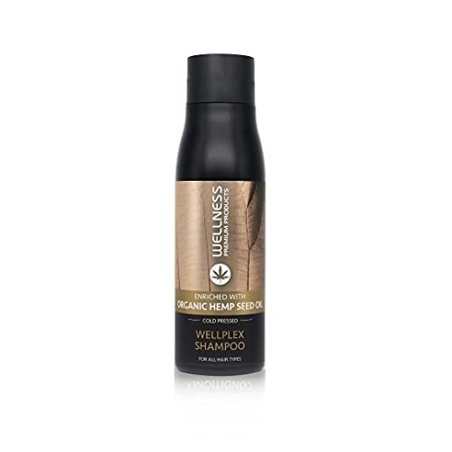 31bsSzgHkXL.jpg Wellness Premium Wellplex Shampoo for All Hair Types | Enriched with Cold Pressed Organic Hemp Seed Oil | Clean Beauty Ingredients (500 mL) - Image 1