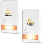 Ultrasonic Pest Repeller Plug in - Electronic Insect Control Defender - 2 Pack Spider Flea Rodent Mosquito Mouse Moth Roach Squirrel Scorpion Rat Bat Bee Wasp German