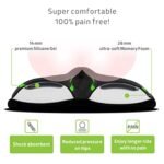 RONUX Narrow Bike Seat Cushion-Extra Soft Comfy Bicycle Seat Cover-Memory Foam & Gel-for Peloton Bike, Stationary, Exercise, Electric, Road & Mountain Bikes-Cycling Accessories-Women & Men - Image 3