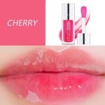 Sea-Maid Plumping Lip Oil, Hydrating Gloss Tinted Lip Balm Transparent Lip Care, Big Brush Head Glitter Shine, Long Lasting Nourishing Non-sticky Fresh Texture - Image 3