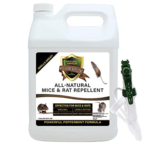 41AOdguukIS.jpg Mice & Rat Repellent. Peppermint Repellent for Mice/Mouse, Rats & Rodents. Natural Spray for Indoor & Outdoor Use. 128 OZ Gallon Trigger Sprayer Ready to Use - Image 1