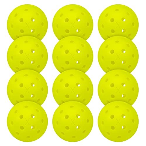 41ECQlrmGjL.jpg Franklin Sports Outdoor Pickleballs - X-40 Pickleball Balls - USA Pickleball (USAPA) Approved - Official US Open Ball - 3, 12, and 100 Bulk Packs of Pickleballs - Image 1