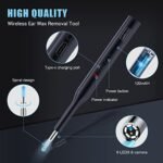 Ear Wax Removal,Earwax Removal Tools,lookcctv Ear Cleaner with Camera HD 1080P Ear Cleaning Kit with 6 Ear Spoon,Ear Remover Tools with Light Compatible iOS & Android Devices for Kids Adults(Blue) - Image 3