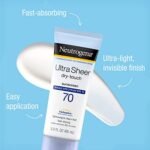 Neutrogena Ultra Sheer Dry-Touch Water Resistant and Non-Greasy Sunscreen Lotion with Broad Spectrum SPF 70, 3 Fl Oz (Pack of 1) - Image 4