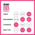 Maybelline Dream Fresh Skin Hydrating BB cream, 8-in-1 Skin Perfecting Beauty Balm with Broad Spectrum SPF 30, Sheer Tint Coverage, Oil-Free, Light/Medium, 1 Fl Oz - Image 5