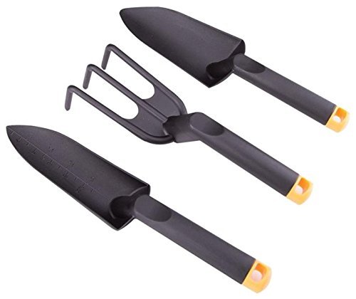 41LphKFV2kL.jpg Edward Tools Garden Hand Tools Set Fiber Composite - Garden Trowel, Transplanter and Cultivator - Extra Strength Nylon Fiberglass - Lightweight but Stronger Than Steel - Break-Proof Guarantee - Image 1