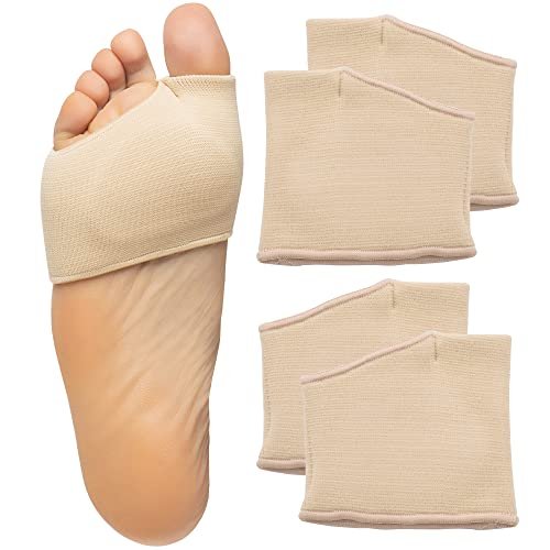 41Q87z2aN0L.jpg ZenToes Metatarsal Pads for Men and Women - 2 Pairs Ball of Foot Cushions (Medium, Beige) - Image 1