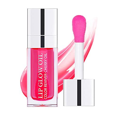 41SP3Dge3VL.jpg Sea-Maid Plumping Lip Oil, Hydrating Gloss Tinted Lip Balm Transparent Lip Care, Big Brush Head Glitter Shine, Long Lasting Nourishing Non-sticky Fresh Texture - Image 1