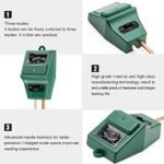 SONKIR Soil pH Meter, MS02 3-in-1 Soil Moisture/Light/pH Tester Gardening Tool Kits for Plant Care, Great for Garden, Lawn, Farm, Indoor & Outdoor Use (Green) - Image 4