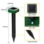 Redeo Solar Powered Mole and Groundhog Repellent Stakes Outdoor Sonic Gopher Deterrent Spikes Vole Chaser Instead of Traps Killers Pest Control for Garden Yard Waterproof (8) - Image 5