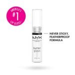 NYX PROFESSIONAL MAKEUP Butter Gloss, Non-Sticky Lip Gloss - Sugar Glass (Clear) - Image 3