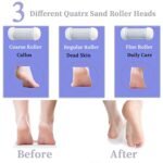 OUXI Foot Scrubber Electric Foot Callus Remover for Feet Rechargeable,16 in 1 Waterproof Pedicure Kits Dead Skin Foot File Foot Spa,3 Roller Heads 2 Speeds Adjustable Pedicure Tools for Men Women - Image 4