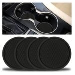 SINGARO Car Cup Coaster, 4PCS Universal Non-Slip Cup Holders Embedded in Ornaments Coaster, Car Interior Accessories…