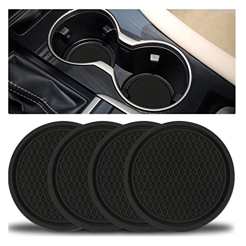 41iXyUK3TlL.jpg SINGARO Car Cup Coaster, 4PCS Universal Non-Slip Cup Holders Embedded in Ornaments Coaster, Car Interior Accessories… - Image 1