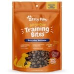 Zesty Paws Training Treats for Dogs & Puppies - Hip, Joint & Muscle Health - Immune, Brain, Heart, Skin & Coat Support - Bites with Fish Oil with Omega 3 Fatty Acids with EPA & DHA - PB Flavor - 12oz…
