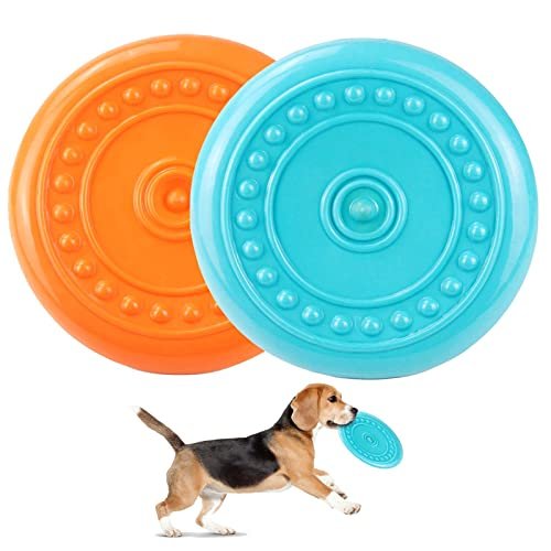 41pQfSownFL.jpg Ultra Durable Dog Flying Disc Indestructible Dog Toys for Aggressive Chewers Big Dog Toys for Large Dogs and Medium Dogs Outdoor Rubber Tough Dog Toys Pet Toys for Dogs Puppy Toys Dog Training Toys - Image 1
