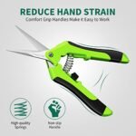SZHLUX 1-Pack Pruning Shears, 6.5'' Gardening Hand Pruner, Professional Pruning Scissors with Straight Stainless Steel Precision Blades - Image 4