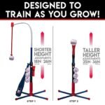 Franklin Sports Grow-with-Me Kids Baseball Batting Tee + Stand Set for Youth + Toddlers - Toy Baseball, Softball + Teeball Hitting Tee Set for Boys + Girls - Image 4