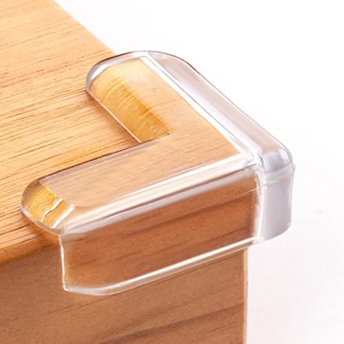 41vSDpqviGL.jpg 8 pack Corner Protector for Baby, Clear Corner Protectors , Furniture Corner Guard & Edge Safety Bumpers , Baby Proof Bumper , Furniture & Table Edges Furniture & Sharp Corners Baby Proofing (L Shape) - Image 1