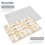 Baby Play Mat, Foldable Foam Play Mat for Floor,Waterproof Reversible Playmat for Babies and Toddlers, Infants, Kids, Edge Reinforcement Crawling Mat for Indoor Outdoor (79'' X 51'') - Image 5