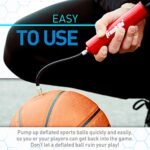 Franklin Sports Ball Pump Kit -7.4" Sports Ball Pump with Needle - Perfect for Basketballs, Soccer Balls and More - Complete Hand Pump Kit with Needles, Flexible Hose, Air Pressure Gauge and Carry Bag - Image 6