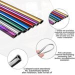 20 Pieces Car Air Conditioner Decoration Strip for Vent Outlet, Universal Waterproof Bendable Air Vent Outlet Trim Decoration, Suitable for Most Air Vent Outlet, Car Interior Accessories (Red) - Image 4