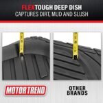 Motor Trend - 923-BK Black FlexTough Contour Liners-Deep Dish Heavy Duty Rubber Floor Mats for Car SUV Truck & Van-All… - Image 3