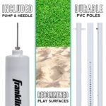Franklin Sports Fun 5 Combo Outdoor Game Set - Backyard, Beach + Camping Games for Kids - Badminton, Volleyball, Flip Toss, Flying Disc - Horseshoes or Ring Toss - Image 5