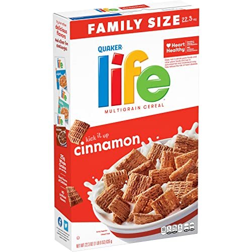 516qFfs46GL.jpg Life Cinnamon Cereal, 22.3OZ Box - Image 1