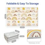 Baby Play Mat, Foldable Foam Play Mat for Floor,Waterproof Reversible Playmat for Babies and Toddlers, Infants, Kids, Edge Reinforcement Crawling Mat for Indoor Outdoor (79'' X 51'') - Image 6
