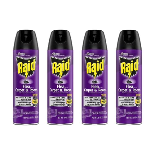 519DaQNqOBL.jpg Raid Flea Killer Carpet and Room Spray (16 Ounce (Pack of 4) - Image 1