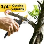 Premium Bypass Pruning Shears for your Garden - Heavy-Duty, Ultra Sharp Pruners w/ Soft Cushion Grip Handle Made with Japanese Grade High Carbon Steel - Perfectly Cutting Through Anything in Your Yard - Image 3