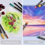 Art Supplies, 94 Pieces Wooden Art Set Crafts Drawing Painting Kit, Portable Art Case Art Kit Includes Oil Pastels, Watercolor Pens, Creative Gift for Kids, Adults, Teens Girls Boys (Dark Brown) - Image 6