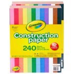 Crayola Construction Paper, 240 Count, Bulk School Supplies For Kids, 2-Pack School Paper - Image 5