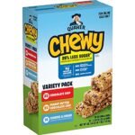 Quaker Chewy Lower Sugar Granola Bars, 3 Flavor Variety Pack 58 Count (Pack of 1)