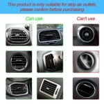 20 Pieces Car Air Conditioner Decoration Strip for Vent Outlet, Universal Waterproof Bendable Air Vent Outlet Trim Decoration, Suitable for Most Air Vent Outlet, Car Interior Accessories (Red) - Image 5