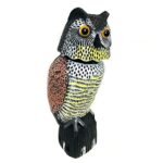 GiftExpress 15.5" Scarecrow Owl Decoy with Rotating Head Statue, Pest Repellent, Bird Control, Bird Deterrent, Garden Protectors, Fake Owls (1) - Image 3