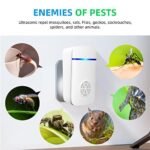Ultrasonic Pest Repeller, 6 Packs Rodent Pest Repellent Indoor Ultrasonic Plug in for Fly, Mice, Mosquito, Mouse, Bug, Squirrel, Insects, Home Defense Pest Control, Electronic Pest Control Device - Image 5