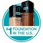 Maybelline Fit Me Matte + Poreless Liquid Foundation Makeup, Natural Beige, 1 fl; oz; Oil-Free Foundation - Image 4