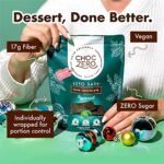 ChocZero's Dark Chocolate Peppermint Keto Bark. Sugar Free, Low Carb. No Sugar Alcohols. (2 bags, 12 individual Wrapped bars) - Image 6