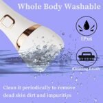 OUXI Foot Scrubber Electric Foot Callus Remover for Feet Rechargeable,16 in 1 Waterproof Pedicure Kits Dead Skin Foot File Foot Spa,3 Roller Heads 2 Speeds Adjustable Pedicure Tools for Men Women - Image 6
