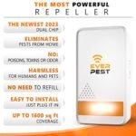 Ultrasonic Pest Repeller Plug in - Electronic Insect Control Defender - 2 Pack Spider Flea Rodent Mosquito Mouse Moth Roach Squirrel Scorpion Rat Bat Bee Wasp German - Image 4