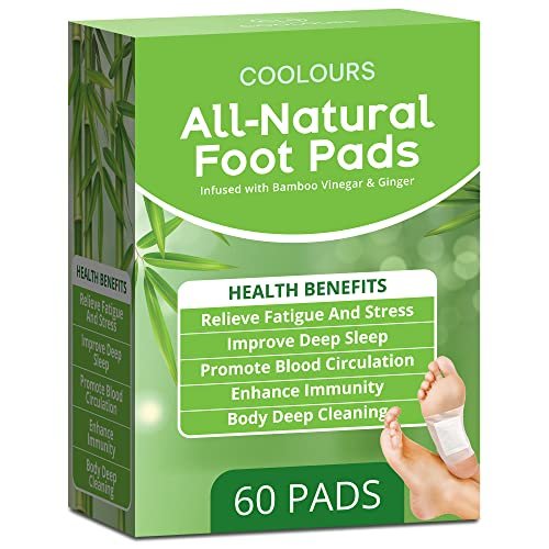 51aaovQgahL.jpg Foot Pads, Ginger Foot Pads for Foot Care, Deep Cleansing Foot Pads for Better Sleep Stress Relief Pain Relief, Foot Patches for Body and Foot Health Care, 60 Pads All Natural - Image 1