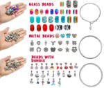 klmars Bracelet Making Craft Kit for Girls,Jewelry Making Supplies Beads Charms Bracelets for DIY Craft Gifts Toys for Teen Girls Age 4 5 6 7 8 9 10 12,Easter Basket Stuffers for Kids - Image 3