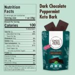 ChocZero's Dark Chocolate Peppermint Keto Bark. Sugar Free, Low Carb. No Sugar Alcohols. (2 bags, 12 individual Wrapped bars) - Image 3
