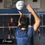 Champion Sports Rubber Volleyball, Official Size, for Indoor and Outdoor Use - Durable, Regulation Volleyballs for Beginners, Competitive, Recreational Play - Premium Volleyball Equipment - White, VR4 - Image 6